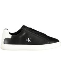 Calvin Klein - Black Polyurethane Sneaker - Lyst