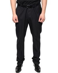 Dolce & Gabbana - Wool Skinny Dress Formal Pants - Lyst