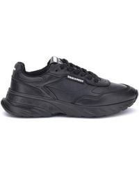 DSquared² - Black Calf Leather Bos Taurus Athletic Sneakers - Lyst