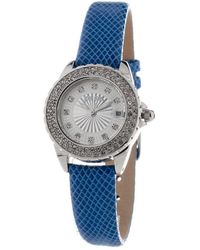 Folli Follie - Blue Leather Watch - Lyst