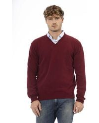 Sergio Tacchini - Burgundy Wool Sweater - Lyst