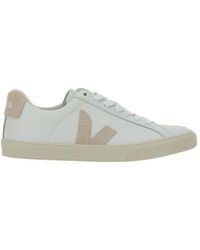 Veja - White Calf Leather Bos Taurus Low Top Sneakers - Lyst