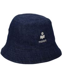 Isabel Marant - Blue Cotton Hat - Lyst