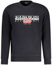 Napapijri - Black Cotton Sweater - Lyst