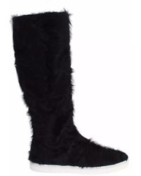 Dolce & Gabbana - Xiangao Lamb Fur Leather Boots - Lyst