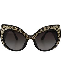 Dolce & Gabbana - Butterfly Polarized Sequin Sunglasses - Lyst