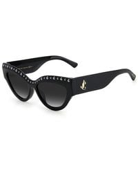 Jimmy Choo - Black Acetate Sunglasses - Lyst