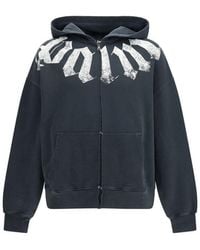 Palm Angels - Black Cotton Sweatshirt - Lyst