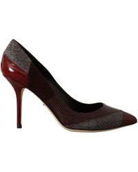 Dolce & Gabbana - Exotic Leather Heels Pumps - Lyst