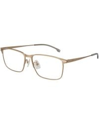 BOSS - Gold Metal Glasses (frames) - Lyst