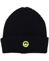 Barrow - Black Wool Beanie - Lyst