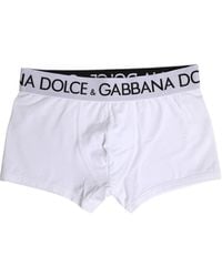Dolce & Gabbana - Cotton Stretch Regular Boxer Underwear Elastane Clothing - Lyst