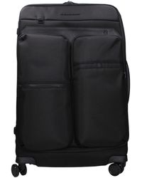 Piquadro - Black Fabric Luggage And Travel - Lyst