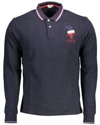 U.S. POLO ASSN. - Blue Cotton Men Polo Shirt - Lyst