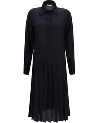 Fendi - Black Silk Casual Dress - Lyst