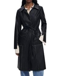 Desigual - Black Polyethylene Coat - Lyst