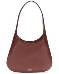 KHAITE - Bordeaux Calf Leather Bos Taurus Shoulder Bag - Lyst