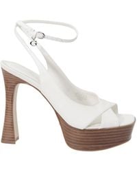 Guess - Beige Other Fibres Platform Sandals - Lyst