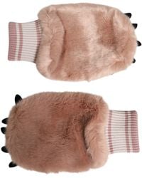 Dolce & Gabbana - Faux Fur Gloves - Lyst
