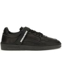 DSquared² - Black Calf Leather Bos Taurus Athletic Sneakers - Lyst