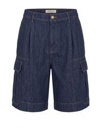 Trussardi - Blue Cotton Blend Men's Short - Lyst
