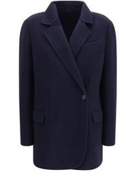 Brunello Cucinelli - Blue Wool Oves Aries Full - Lyst
