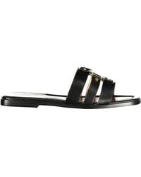 Twinset - Black Leather 's Sandal - Lyst