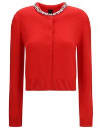 Pinko - Multicolor Wool Oves Aries Cardigan - Lyst