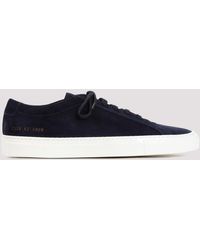 Common Projects - Green Suede Achilles In Waxed Sneakers - Lyst