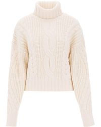 MVP WARDROBE - Visconti Cable Knit Sweater - Lyst