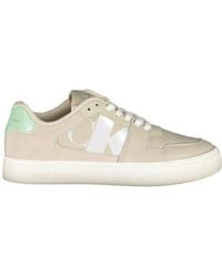 Calvin Klein - Beige Polyurethane Sneaker - Lyst