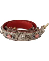 Dolce & Gabbana - Opulent Python Leather Bag Strap - Lyst