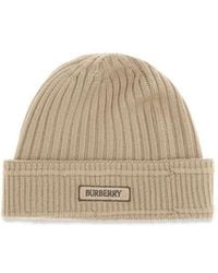 Burberry - Wool Beanie - Lyst