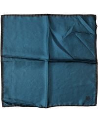 Dolce & Gabbana - Blue Silk Square Pocket Handkerchief Scarf - Lyst