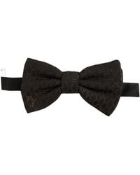 Dolce & Gabbana - Men Brown 100% Silk Adjustable Neck Papillon Bow Tie - Lyst