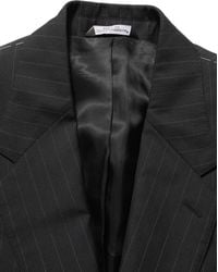 Dolce & Gabbana - Stripes Wool Single Breasted Blazer Silk Virgin Clothing - Lyst