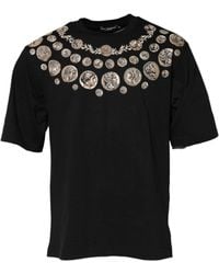 Dolce & Gabbana - Coin Print Basic Tshirt - Lyst