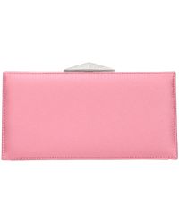 Jimmy Choo - Pink Satin Clutch Bags - Lyst