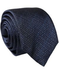 Dolce & Gabbana - Navy Blue Textured Silk Adjustable Men Tied Necktie Tie - Lyst
