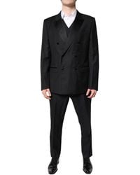 Dolce & Gabbana - Double Breasted Formal 3 Piece Suit - Lyst