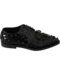 Dolce & Gabbana - Elegant Dress Shoes With Crystals - Lyst