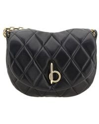 Burberry - Mini Quilted Leather Handbag With Chain Strap - Lyst
