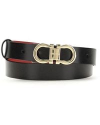 Ferragamo - Black Calf Leather Bos Taurus Regular Belt - Lyst