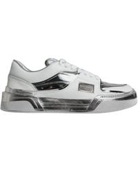 Dolce & Gabbana - Leather Low Top Sneakers Shoes - Lyst