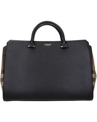 Burberry - Black Leather Handbag - Lyst