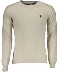 U.S. POLO ASSN. - Beige Wool Men's Sweater - Lyst
