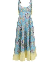 ALÉMAIS - Multicolor Linen Casual Dress - Lyst