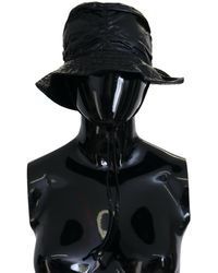 Dolce & Gabbana - Quilted Faux Leather Bucket Cap Hat - Lyst