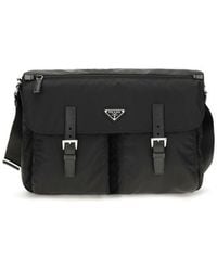 Prada - Black Polyamide Shoulder Bag - Lyst
