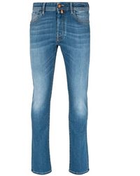Jacob Cohen - Slim Fit Light Blue Stretch Jeans - Lyst